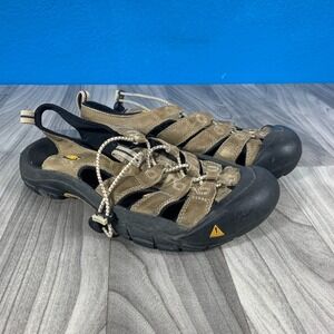 Keen Men's Newport Hiking Sandals Brown Leather Size 10 Outdoor Waterproof